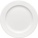 White Flat Plate with Rim 6.3