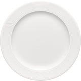 White Flat Plate with Rim 11.8