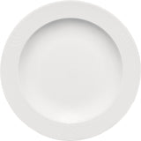 White Deep Plate With Rim 9