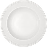 White Deep Plate with Steep Rim 9.8