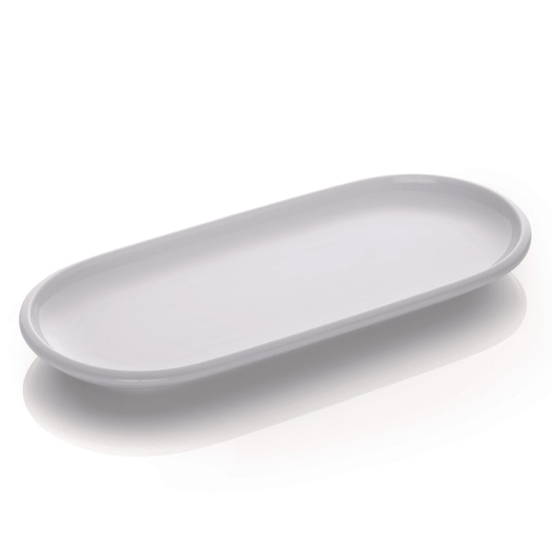 White Oval Platter 11.8