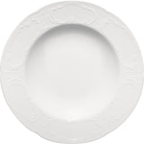 White Deep Plate with Rim 9.1