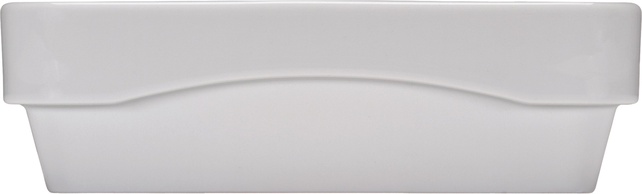 White Rectangular Deep Platter Airflow & PN 1/1 8.7