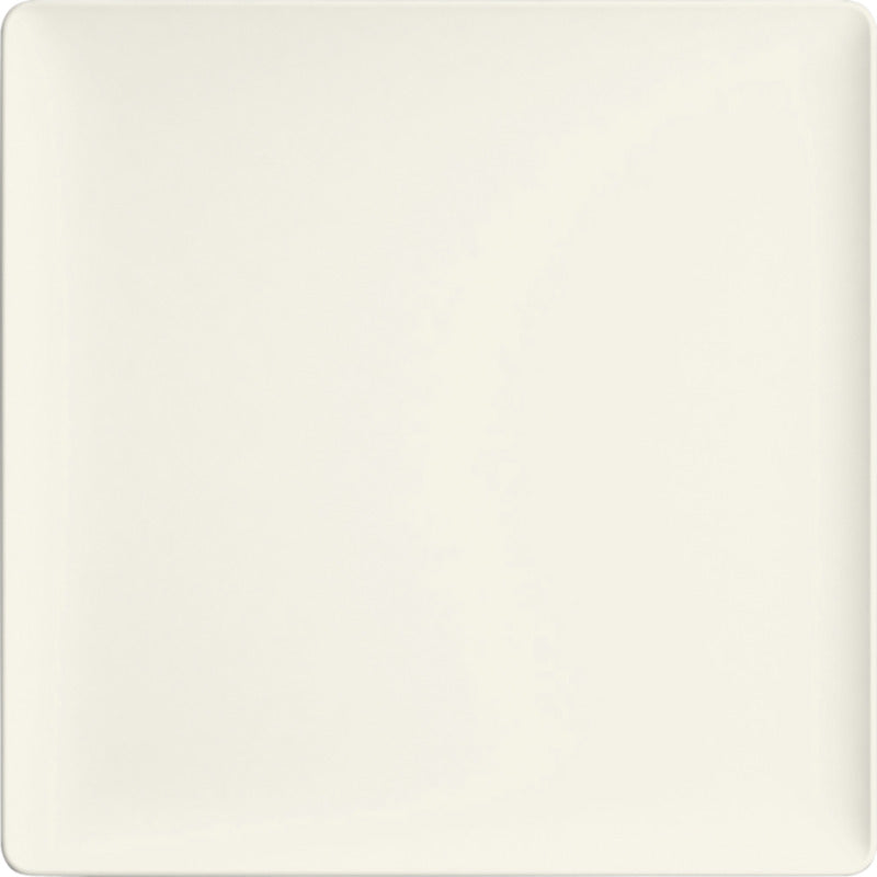 White Square Flat Coupe Plate 10.6