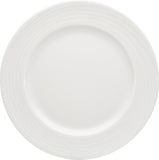 White Flat Plate With Wide Rim 6.3