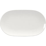 White Oval Coupe Platter without Embossment 9.1