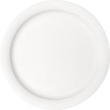 White Flat Plate With Narrow Rim 10.1