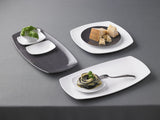 White Rectangular Coupe Platter 12.6