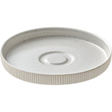 White Saucer with Relief 5.9