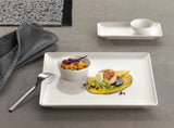 White Square Flat Coupe Plate 10.6