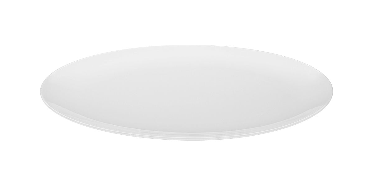 White Oval Coupe Platter 12.9