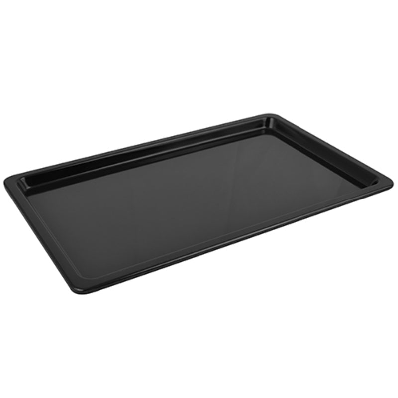 Black 1/2 Gastro Tray with Thin Rim 20.9